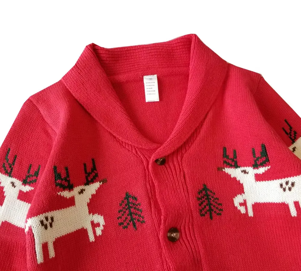 custom-kids-christmas-reindeer-shawl-cardigan-collar-details