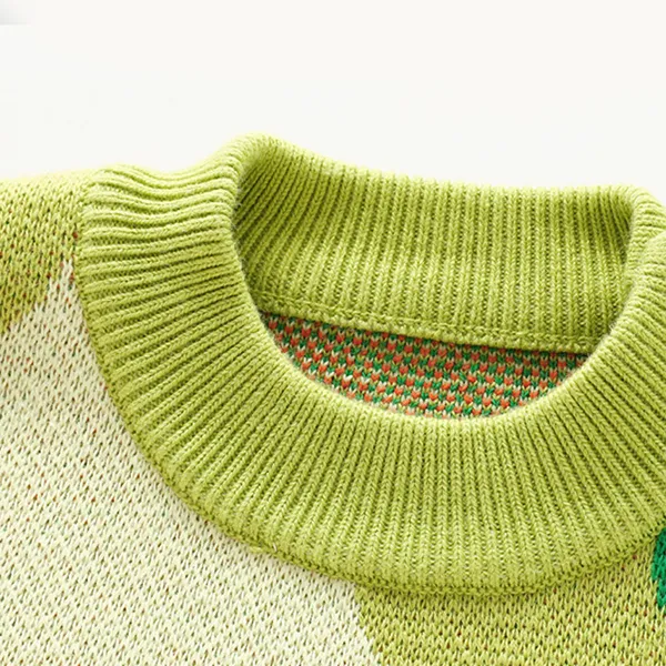 custom-kids-dinosaur-jacquard-knit-sweater-collar-details