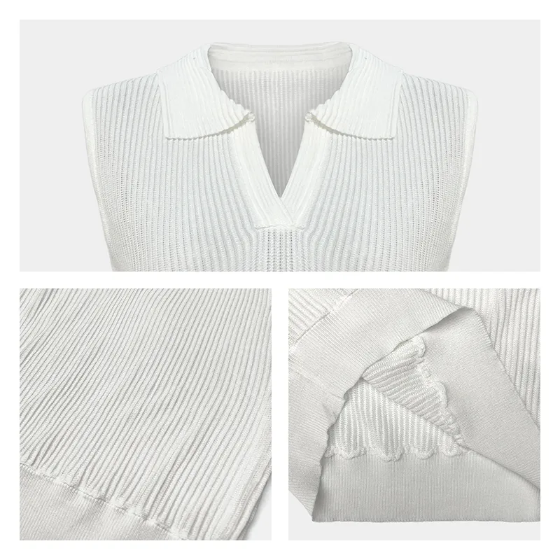 custom-womens-white-ribbed-knit-polo-vest-knitting-details