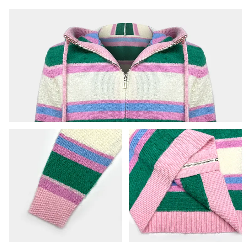 custom-striped-zip-up-hooded-knit-cardigan-knitting-details