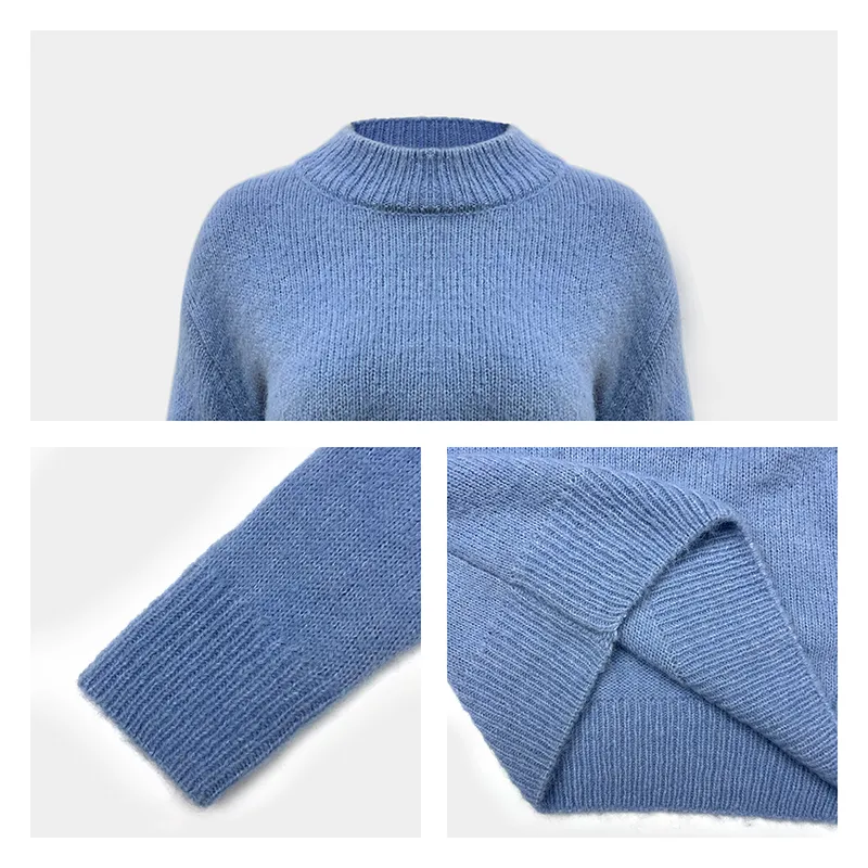 womens-cropped-mock-neck-knit-sweater-oem-manufacturer-knitting-details