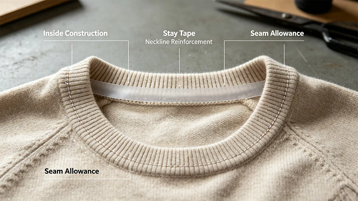 sweater-neckline-construction-stay-tape-seam-allowance-knitwear-manufacturing-detail