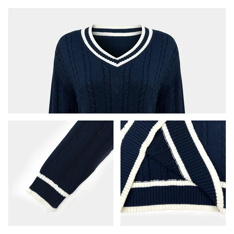 womens-varsity-v-neck-cable-knit-sweater-knitting-details