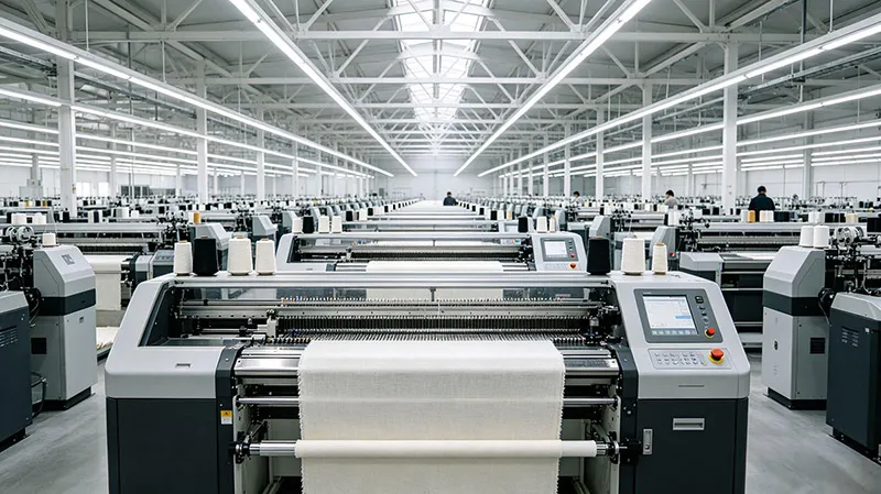 Low MOQ knitwear factory automated flat-bed knitting machinery workshop