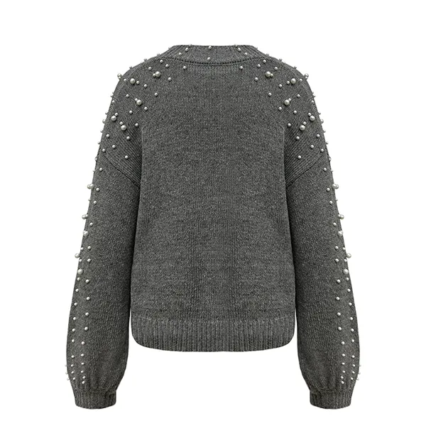 pearl embellished knit pullover back