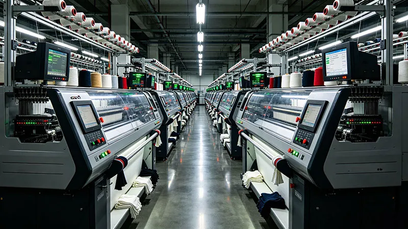 custom sweater factory stoll flat knitting machine line