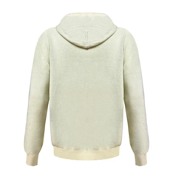 varsity graphic knit hooded sweater with kangaroo pocket back